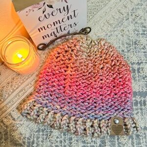 Bennie for toddlers/kids crocheted in multicolour fabric cute and warm soft look